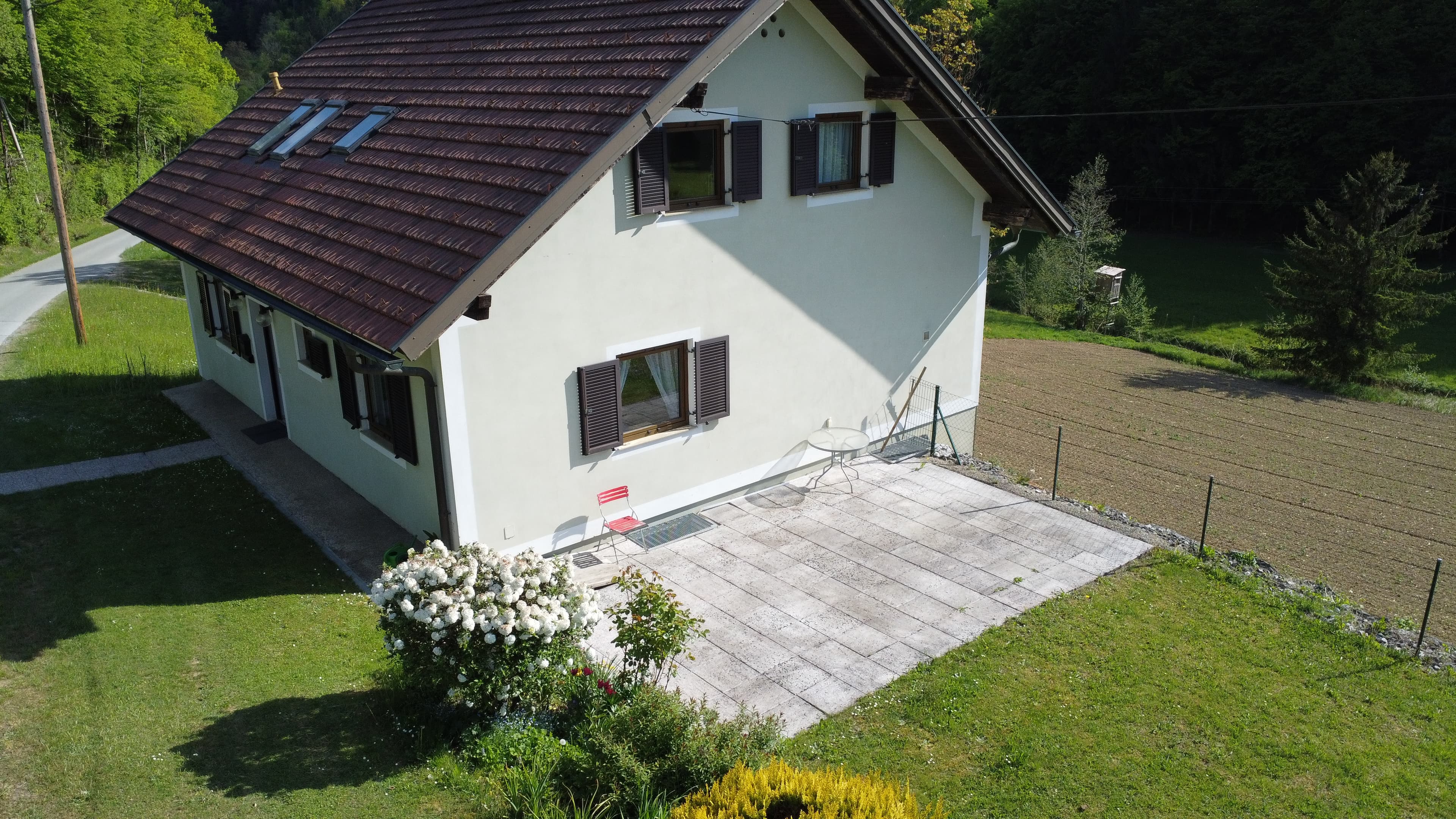 Schönes Egg – Außenansicht Terrasse